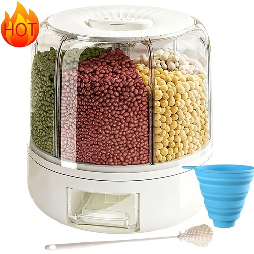 Rotating grain storage bin - storage,